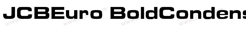 JCBEuro BoldCondense字体转换